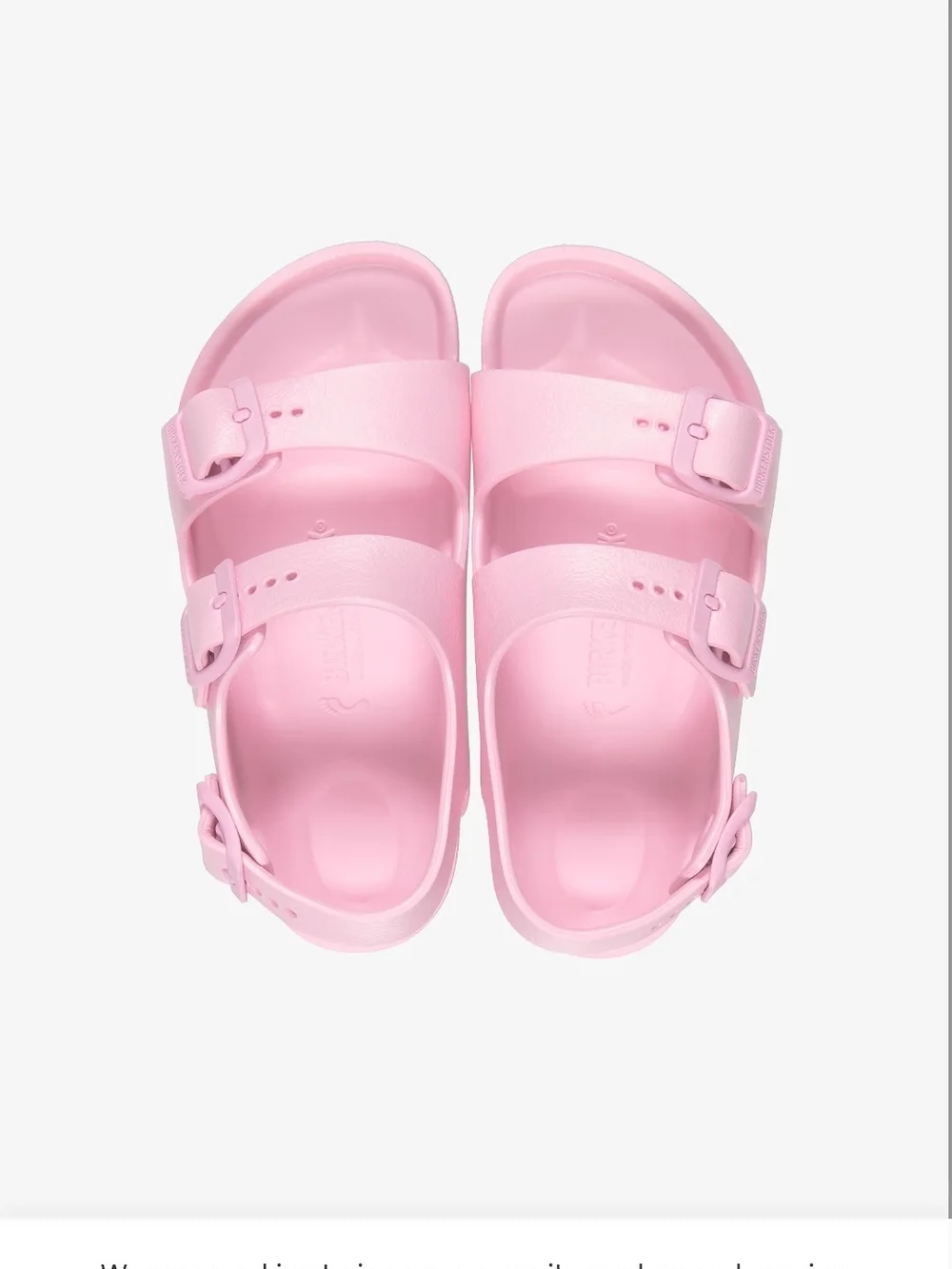 Birkenstock Pre-owned Kids Pink Double-Buckle EVA Sandals Girls Sz 11.5
